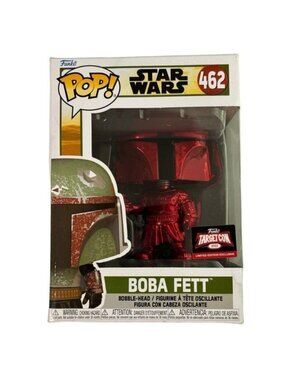 Funko Pop Star Wars Boba Fett Bobblehead #462 Target Con Red Chrome Ltd. Edition